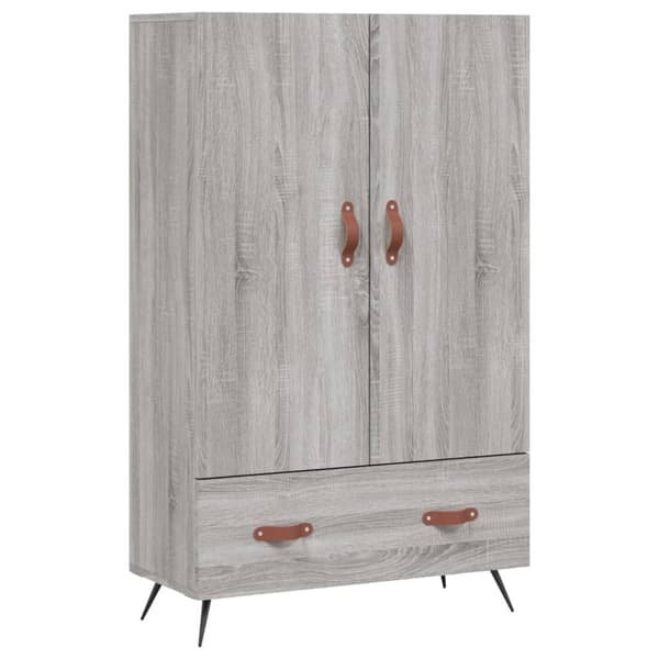 vidaXL skab 69,5x31x115 cm konstrueret træ grå sonoma-eg