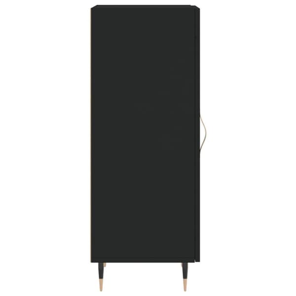 vidaXL skænk 34,5x34x90 cm konstrueret træ sort