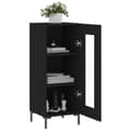 Miniatyrbilde 3 av 11: vidaXL Skjenk svart 34,5x34x90 cm konstruert tre