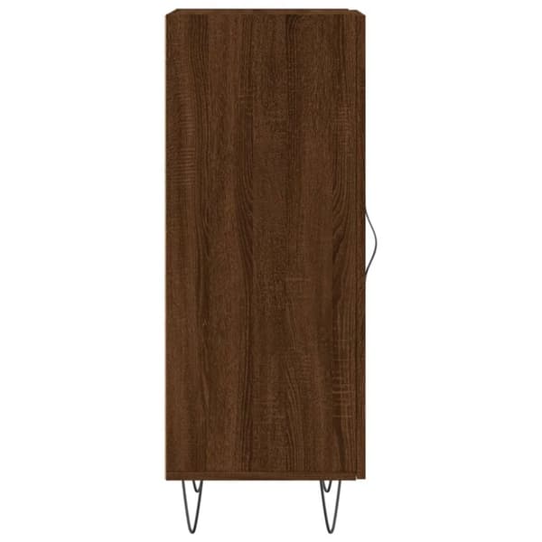 vidaXL Senkki ruskea tammi 34,5x34x90 cm tekninen puu