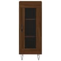 Miniatyrbilde 4 av 11: vidaXL Skjenk brun eik 34,5x34x90 cm konstruert tre