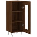 Miniatyrbilde 5 av 11: vidaXL Skjenk brun eik 34,5x34x90 cm konstruert tre