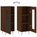 Miniatyrbilde 8 av 11: vidaXL Skjenk brun eik 34,5x34x90 cm konstruert tre