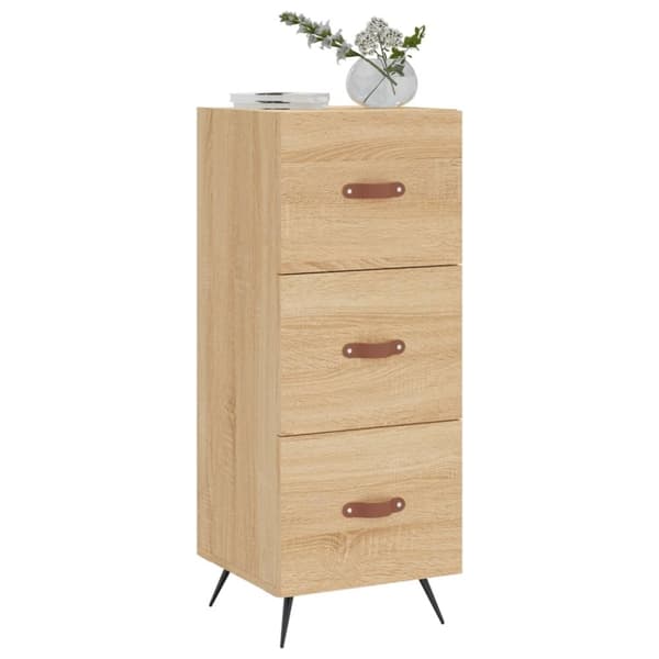 vidaXL Skänk sonoma-ek 34,5x34x90 cm konstruerat trä