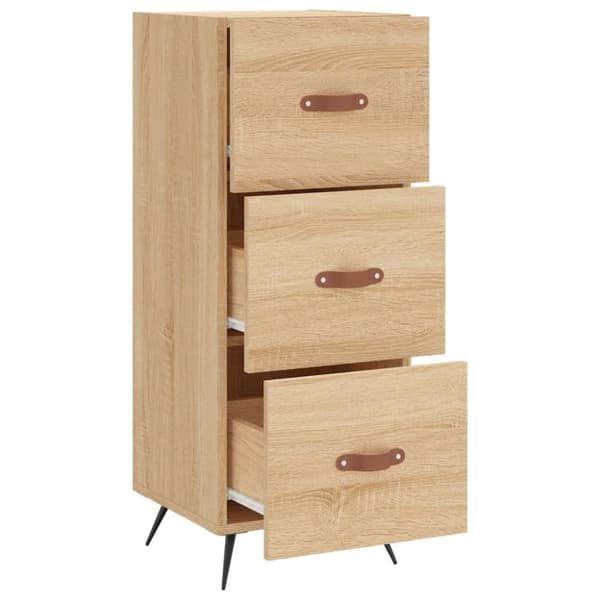 vidaXL Skänk sonoma-ek 34,5x34x90 cm konstruerat trä