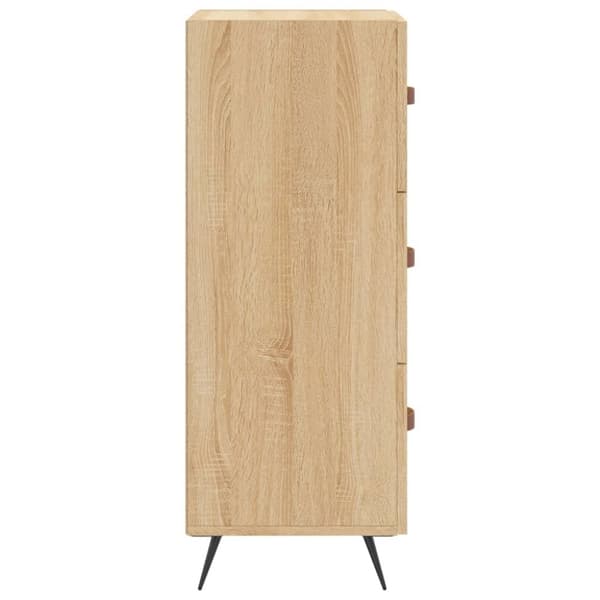 vidaXL Skänk sonoma-ek 34,5x34x90 cm konstruerat trä