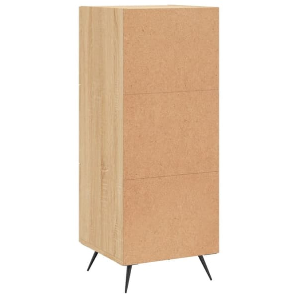 vidaXL Skänk sonoma-ek 34,5x34x90 cm konstruerat trä