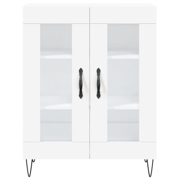vidaXL Skjenk hvit 69,5x34x90 cm konstruert tre