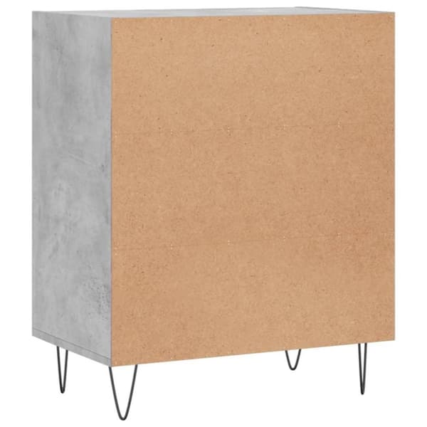 vidaXL Senkki betoninharmaa 57x35x70 cm tekninen puu