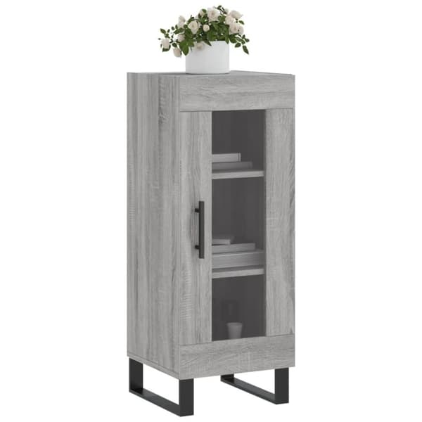 vidaXL skænk 34,5x34x90 cm konstrueret træ grå sonoma-eg