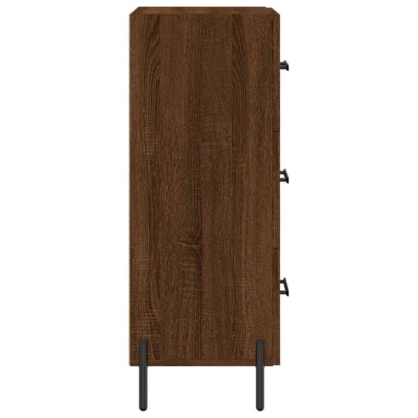 vidaXL skænk 34,5x34x90 cm konstrueret træ brun egetræsfarve