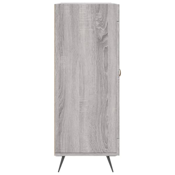 vidaXL skænk 69,5x34x90 cm konstrueret træ grå sonoma-eg