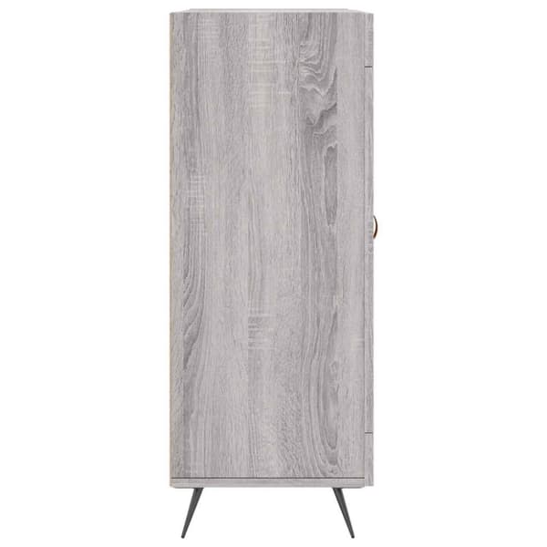vidaXL Skjenk grå sonoma 69,5x34x90 cm konstruert tre