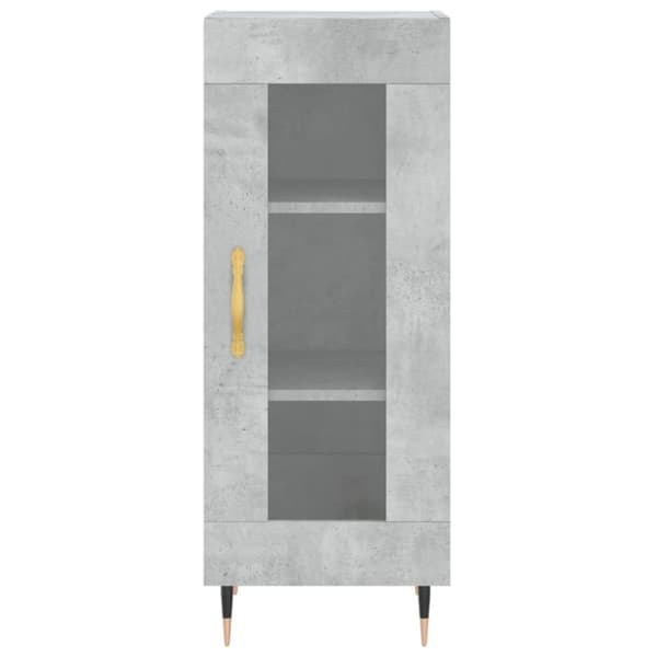 vidaXL skænk 34,5x34x90 cm konstrueret træ betongrå