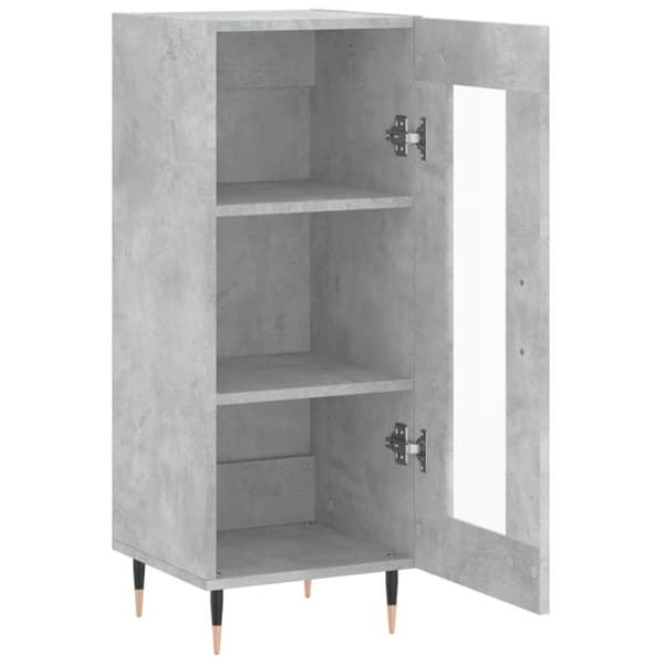 vidaXL skænk 34,5x34x90 cm konstrueret træ betongrå