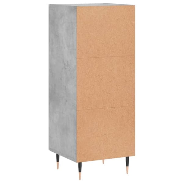 vidaXL skænk 34,5x34x90 cm konstrueret træ betongrå