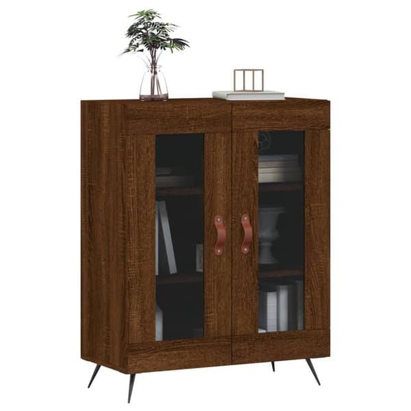 vidaXL Skjenk brun eik 69,5x34x90 cm konstruert tre