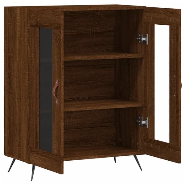 vidaXL Skjenk brun eik 69,5x34x90 cm konstruert tre