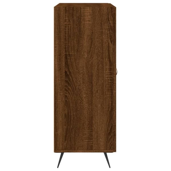 vidaXL Skjenk brun eik 69,5x34x90 cm konstruert tre