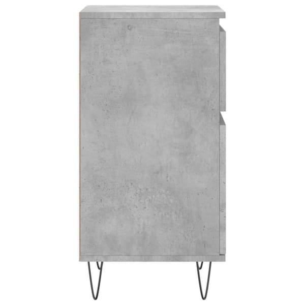 vidaXL Byrå betonggrå 40x35x70 cm konstruerat trä