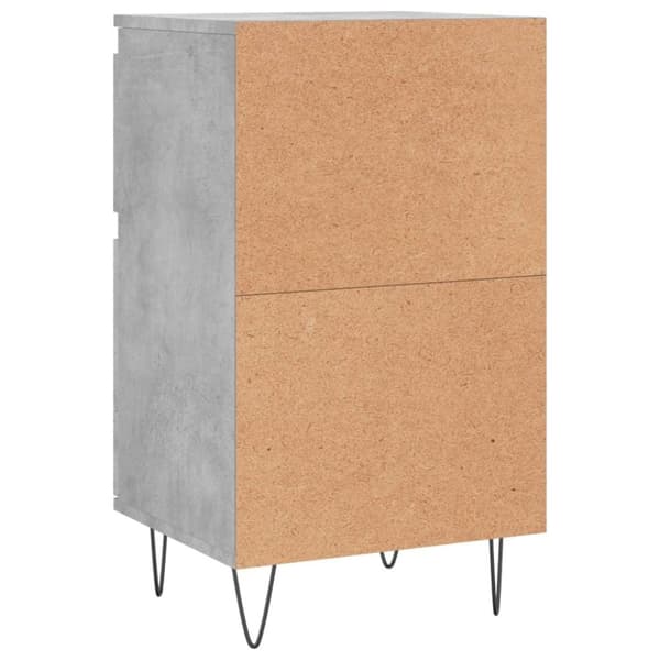 vidaXL Byrå betonggrå 40x35x70 cm konstruerat trä