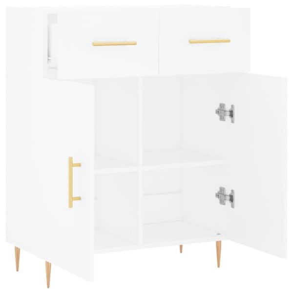 vidaXL Skåp vit 69,5x34x90 cm konstruerat trä
