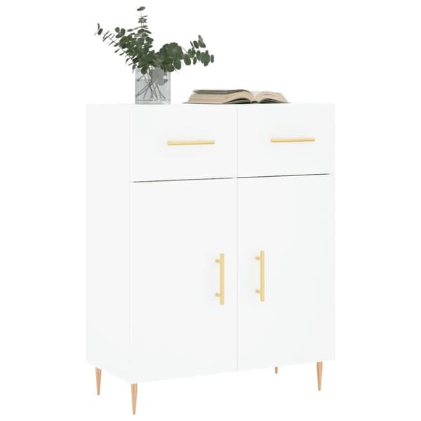vidaXL Skåp vit 69,5x34x90 cm konstruerat trä