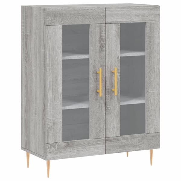vidaXL Skjenk grå sonoma 69,5x34x90 cm konstruert tre