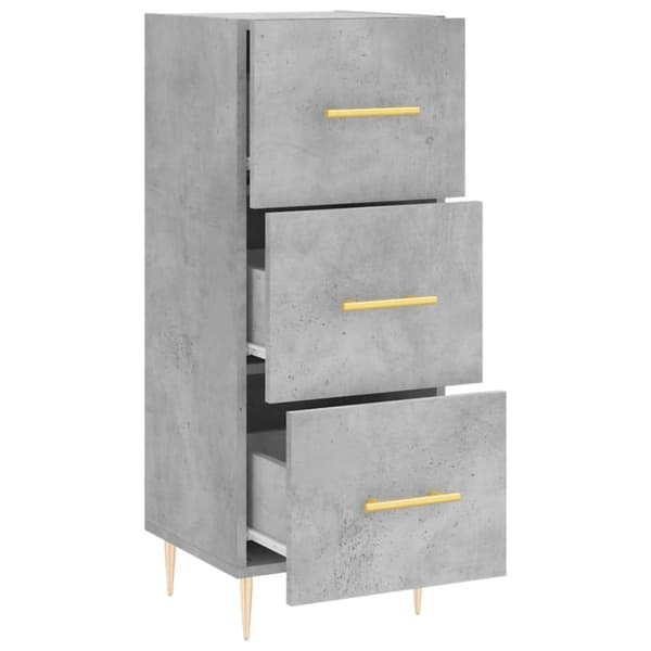 vidaXL skænk 34,5x34x90 cm konstrueret træ betongrå