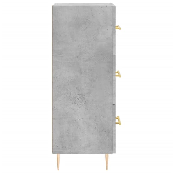 vidaXL skænk 34,5x34x90 cm konstrueret træ betongrå