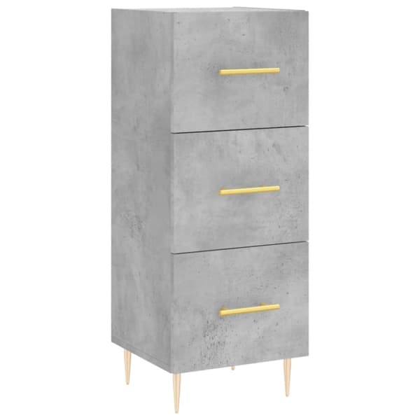 vidaXL skænk 34,5x34x90 cm konstrueret træ betongrå