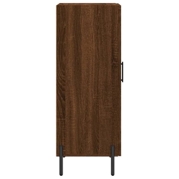 vidaXL Skjenk brun eik 34,5x34x90 cm konstruert tre
