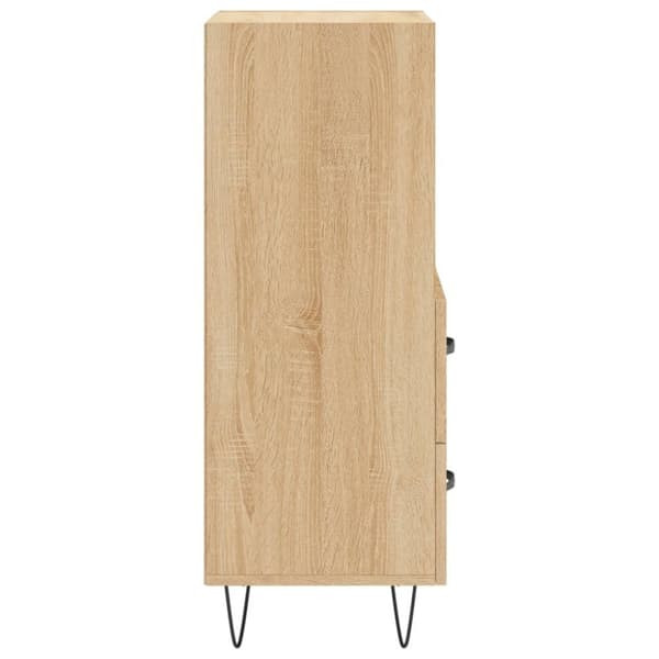 vidaXL skænk 34,5x34x90 cm konstrueret træ sonoma-eg