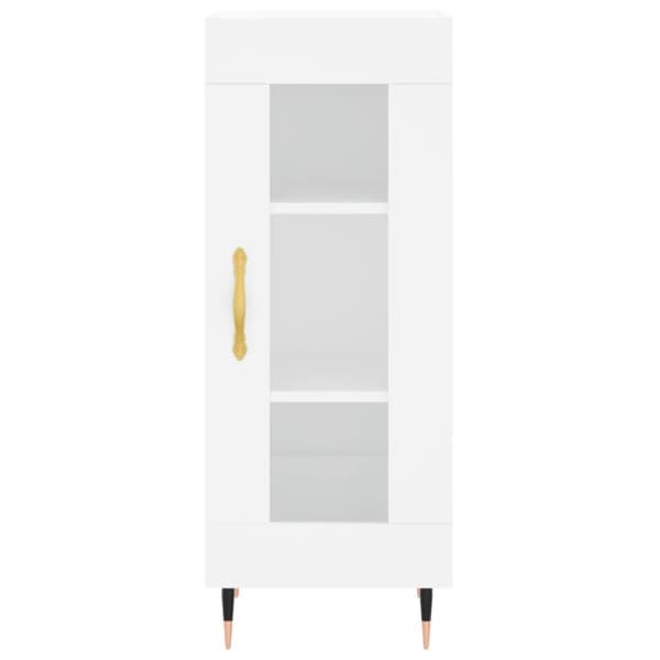 vidaXL skænk 34,5x34x90 cm konstrueret træ hvid