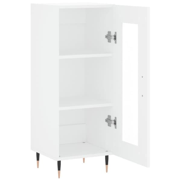 vidaXL skænk 34,5x34x90 cm konstrueret træ hvid