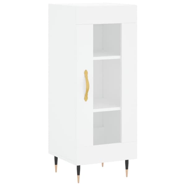 vidaXL skænk 34,5x34x90 cm konstrueret træ hvid
