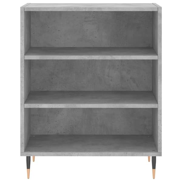 vidaXL Skjenk betonggrå 57x35x70 cm konstruert tre