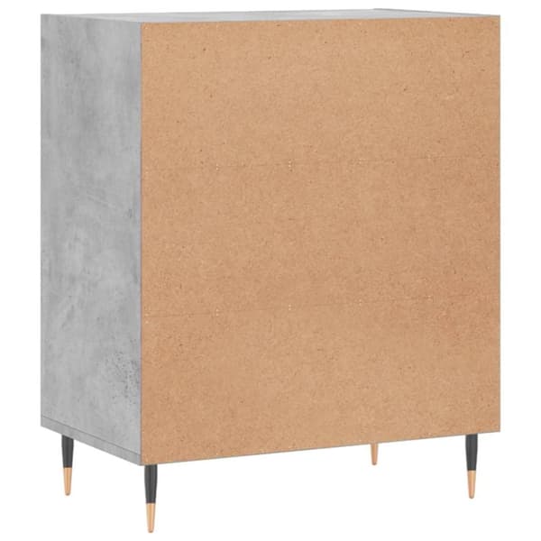 vidaXL Skjenk betonggrå 57x35x70 cm konstruert tre