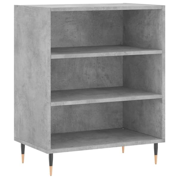 vidaXL Skjenk betonggrå 57x35x70 cm konstruert tre