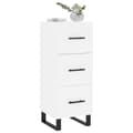 Miniatyrbilde 3 av 11: vidaXL Skjenk hvit 34,5x34x90 cm konstruert tre
