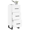 Miniatyrbilde 4 av 11: vidaXL Skjenk hvit 34,5x34x90 cm konstruert tre