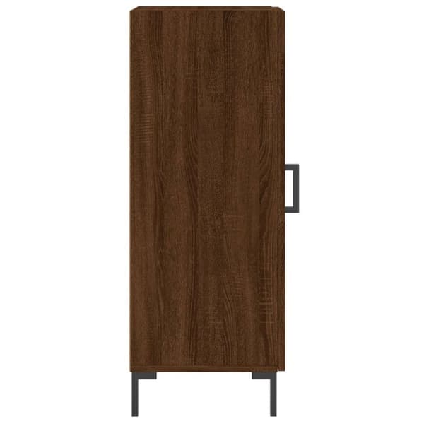 vidaXL Skjenk brun eik 34,5x34x90 cm konstruert tre