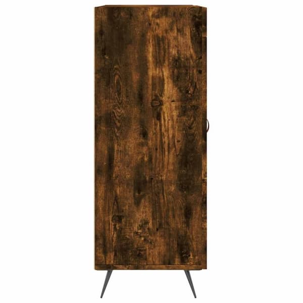 vidaXL Skjenk røkt eik 69,5x34x90 cm konstruert tre