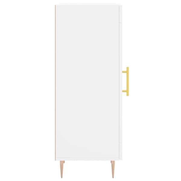 vidaXL Skänk vit 34,5x34x90 cm konstruerat trä