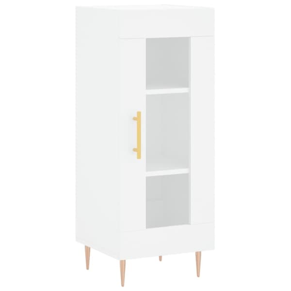 vidaXL skænk 34,5x34x90 cm konstrueret træ hvid