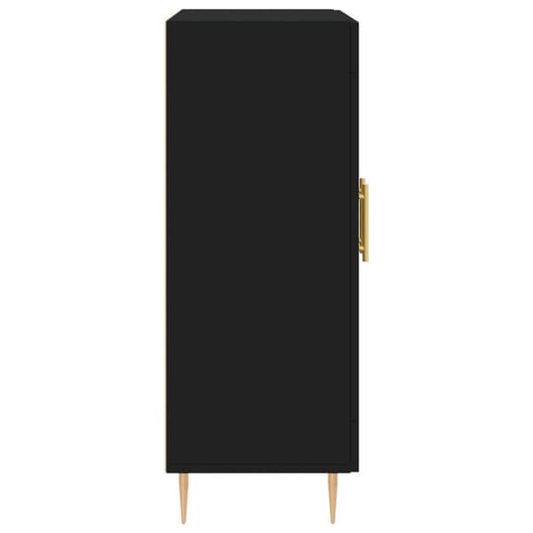 vidaXL skænk 69,5x34x90 cm konstrueret træ sort