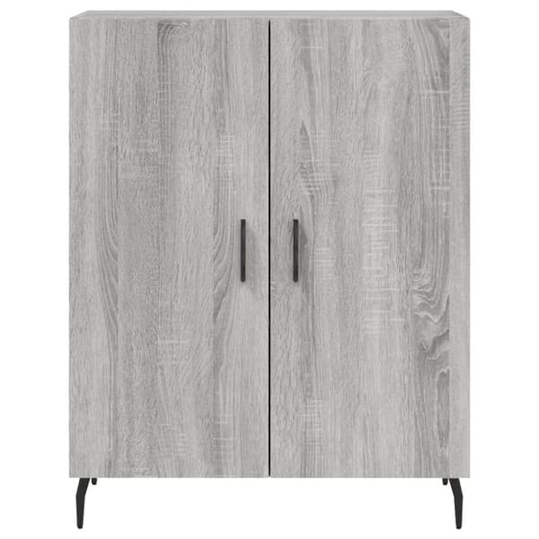 vidaXL skænk 69,5x34x90 cm konstrueret træ grå sonoma-eg