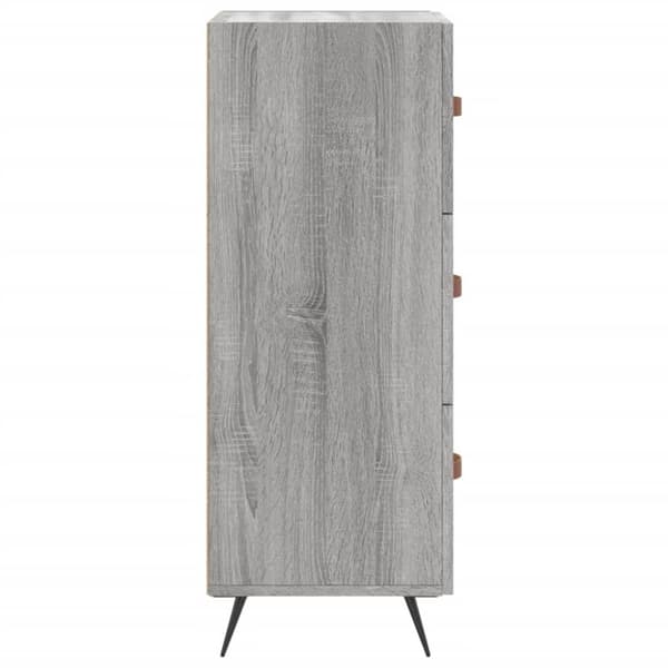 vidaXL skænk 34,5x34x90 cm konstrueret træ grå sonoma-eg