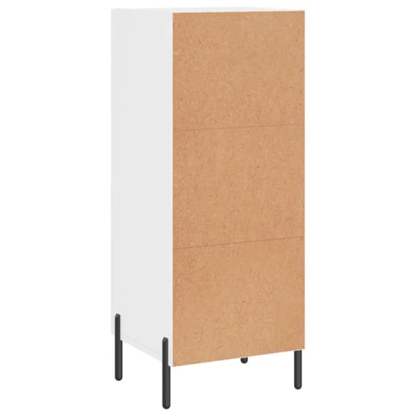 vidaXL Skåp vit högglans 34,5x34x90 cm konstruerat trä