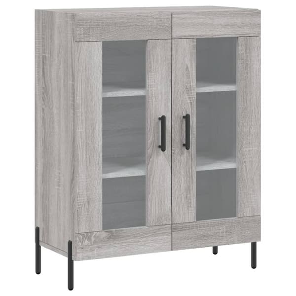 vidaXL Skjenk grå sonoma 69,5x34x90 cm konstruert tre